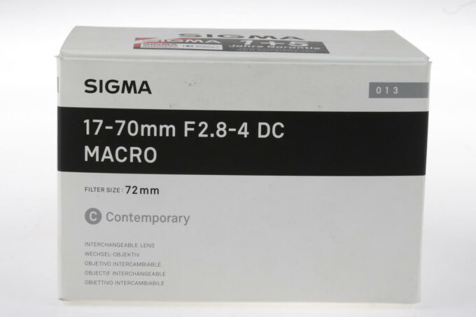 Sigma 17-70mm f/2,8-4,0 DC Macro OS HSM für Nikon F (DX) - #52169280