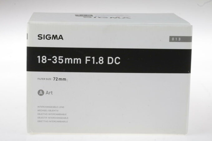 Sigma 18-35mm f/1,8 DC HSM Art für Canon EF - #56419077
