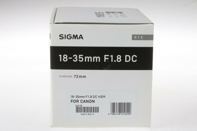 Sigma 18-35mm f/1,8 DC HSM Art für Canon EF - #56419077 - Image 2