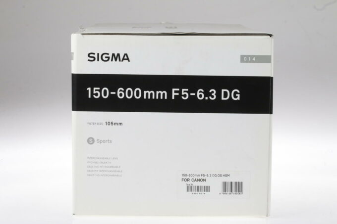 Sigma 150-600mm f/5,0-6,3 DG OS HSM Sports für Canon EF - #53971674