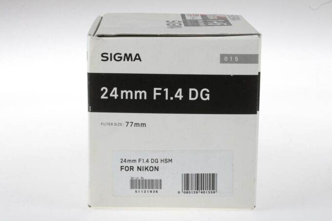 Sigma 24mm f/1,4 DG HSM Art für Nikon F - #51121936 - Image 2
