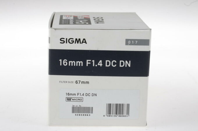 Sigma 16mm 1,4 DC DN für MFT - #52659963 - Image 2