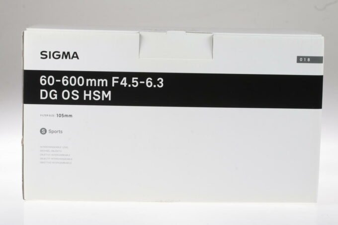 Sigma 60-600mm f/4,5-6,3 DG OS HSM Sport für Nikon AF - #56792688