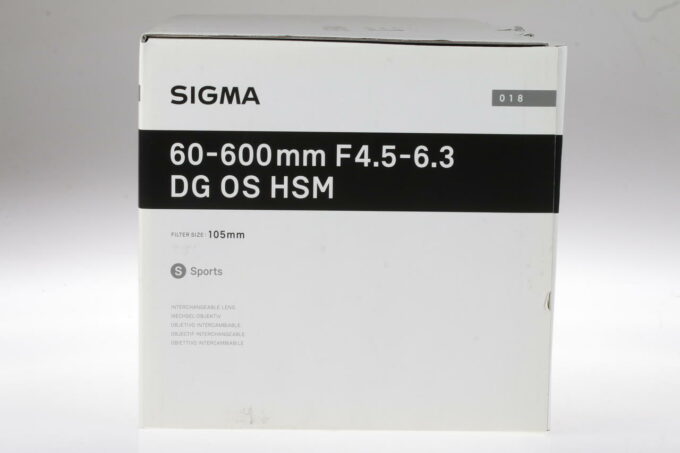 Sigma 60-600mm f/4,5-6,3 DG OS HSM Sport für Nikon AF - #56792688