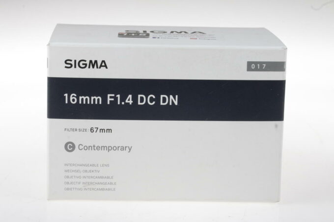 Sigma 16mm f/1,4 DC DN Contemporary für Nikon Z Mount - #57131347