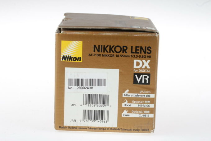 Nikon AF-P DX NIKKOR 18-55mm f/3,5-5,6 G VR - #20002438
