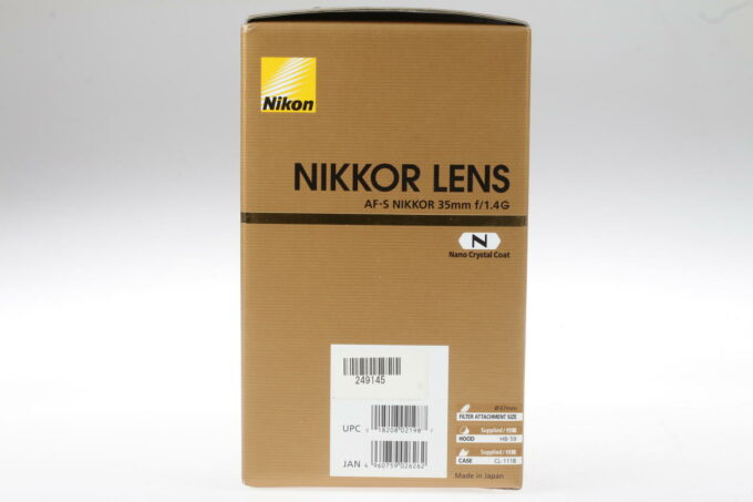 Nikon AF-S 35mm f/1,4 G - #249145 - Image 3