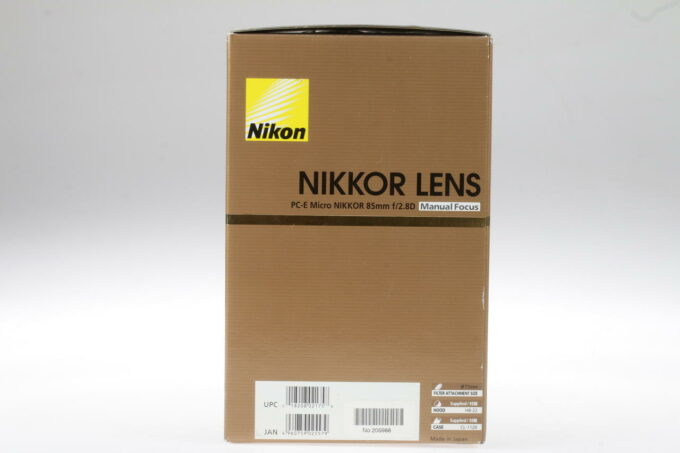 Nikon PC-E 85mm f/2,8 D N Tilt-/Shift-Objektiv - #205988 - Image 3