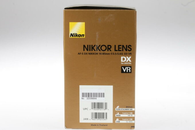 Nikon AF-S DX 16-85mm f/3,5-5,6 G ED VR - #22336644 - Image 3