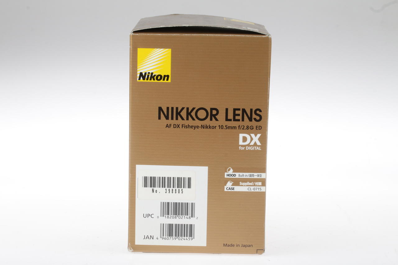 Nikon AF DX Fisheye-Nikkor 10,5mm f/2,8 G ED - #398805