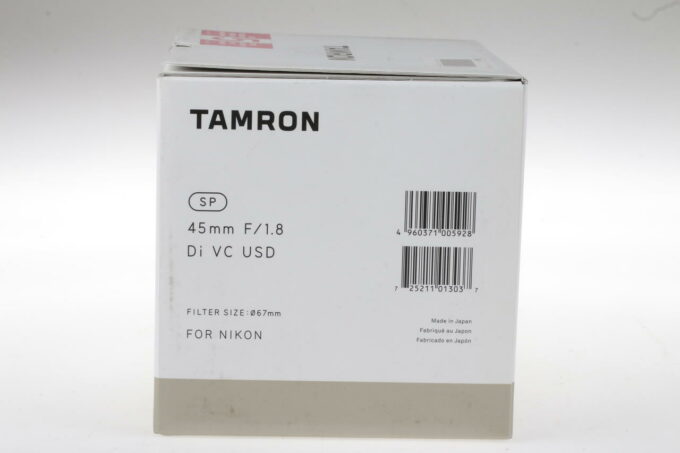 Tamron SP 45mm f/1,8 Di VC USD für Nikon F (AF) - #006725 - Image 3