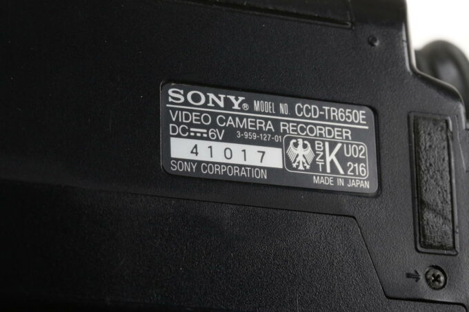 Sony CCD-TR650E Handycam Video 8 - #41017 - Image 5