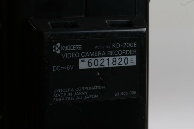 Yashica Kyocera KD-200E Viedeokamera - #6021820 - Image 5