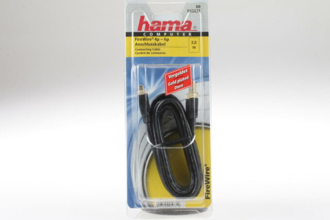 Hama FireWire Kabel 4-pin auf 6-pin 2m