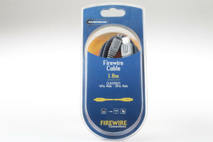 FireWire Kabel 4-pin auf 6-pin 1,8m