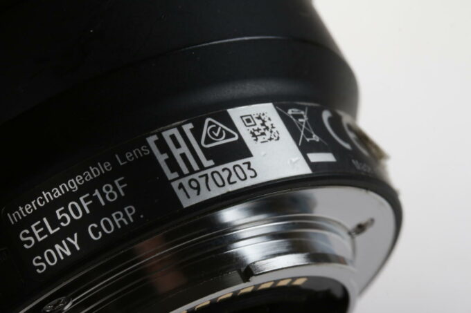 Sony FE 50mm f/1,8 - #1970203