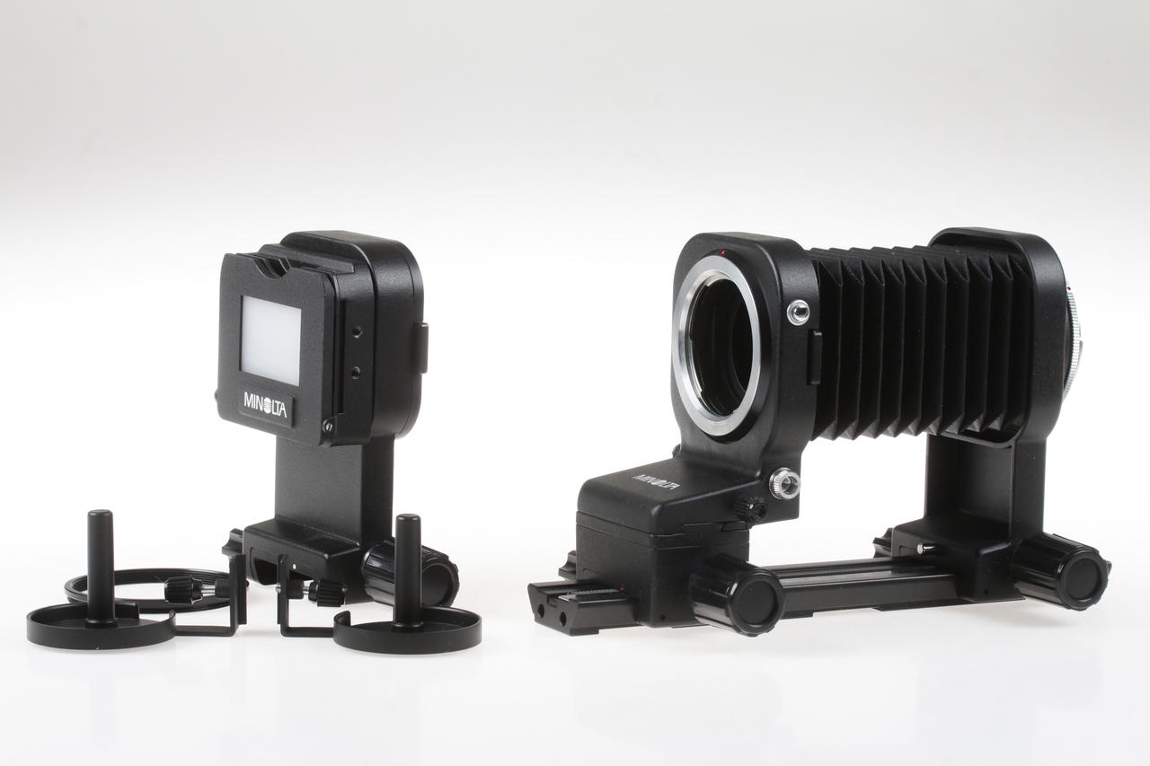 Minolta Balgengerät MD Auto Bellows III mit Slide Copier AB-III