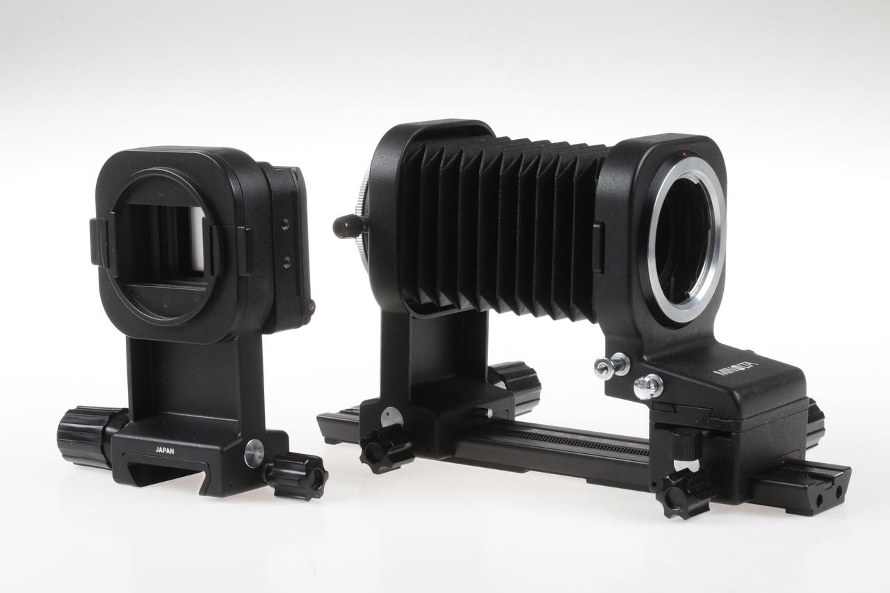 Minolta Balgengerät MD Auto Bellows III mit Slide Copier AB-III