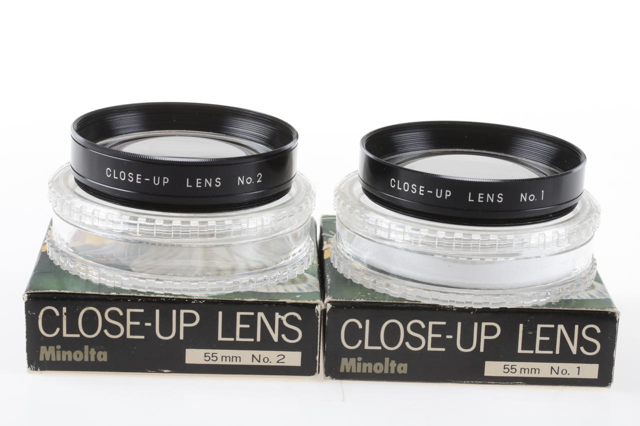 Minolta Close-Up Nr. 1 und 2 Vorsatzlinse - 55mm