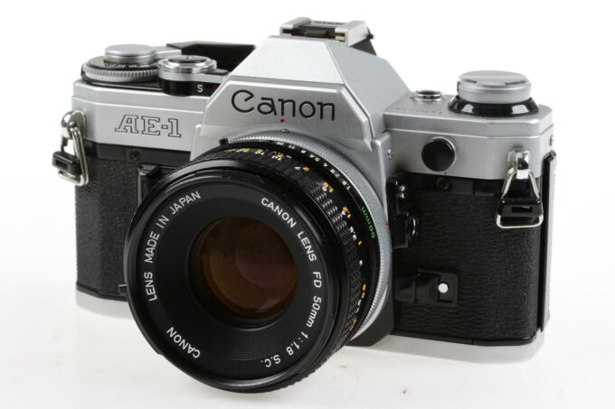 Canon AE-1 Gehäuse mit FD 50mm f/1,4 S.C. - #1410344