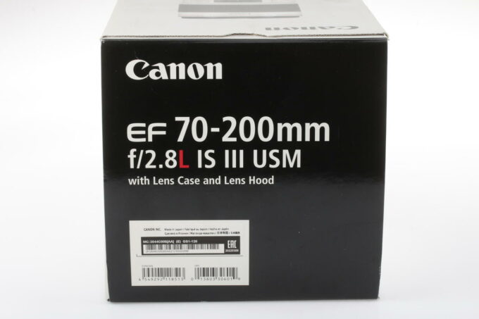Canon EF 70-200mm f/2,8 L IS III USM - #1550000698