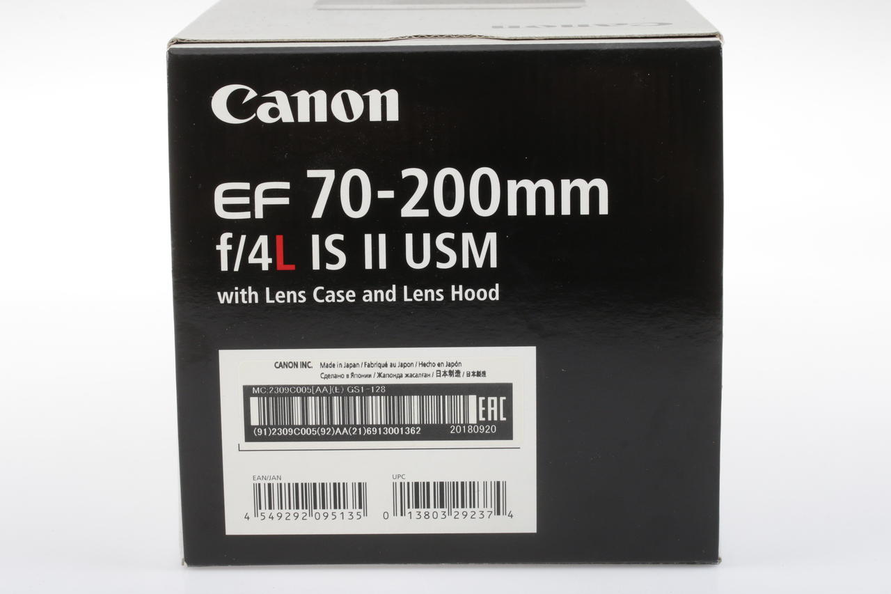 Canon EF 70-200mm f/4,0 L IS II USM - #6913001362