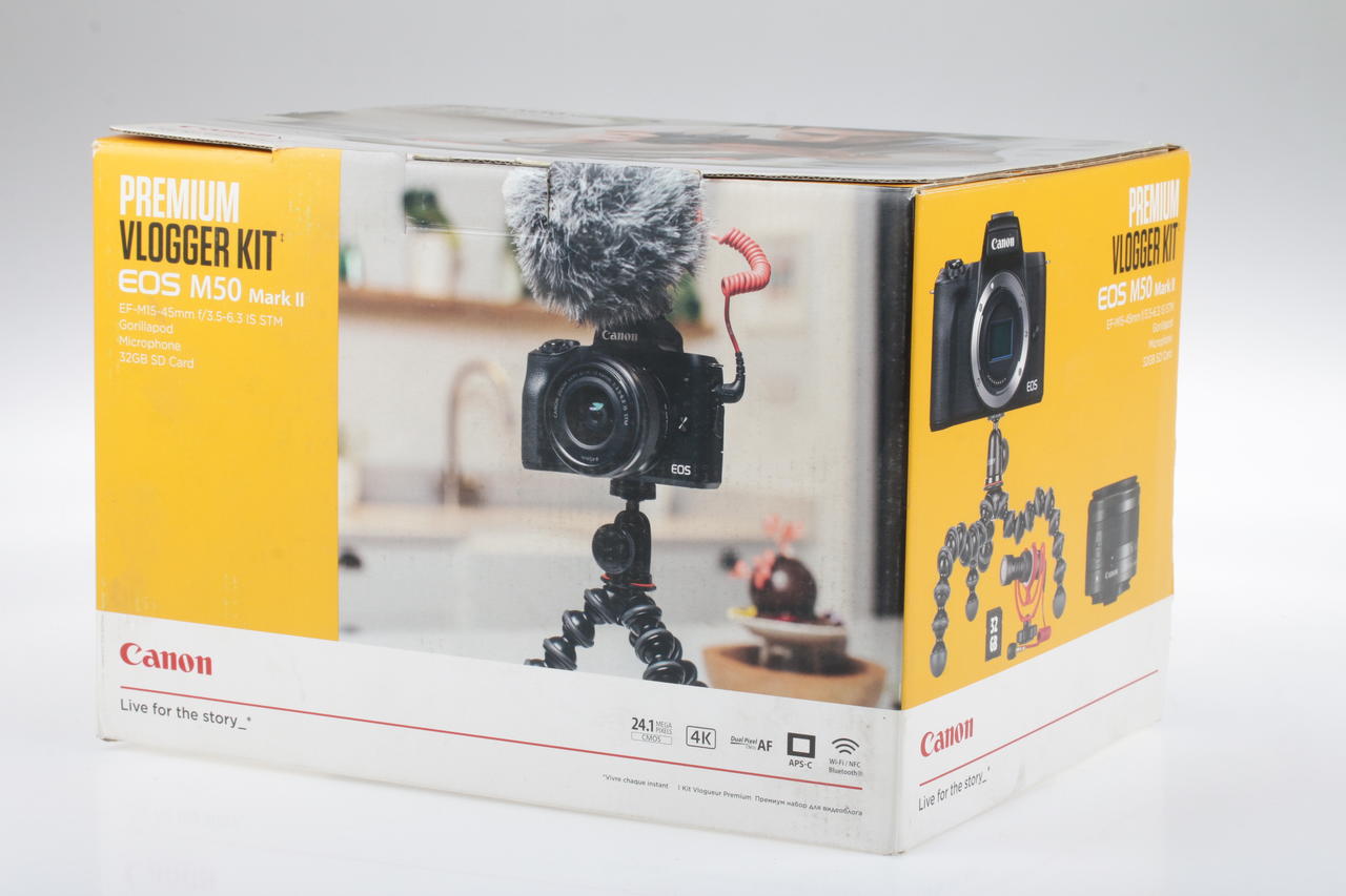 Canon EOS M50 Mark II mit EF-M 15-45mm IS STM Rode Videomic - #083051003656 - Image 2