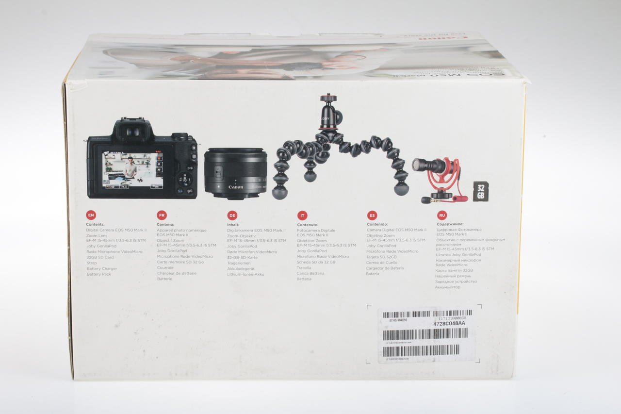 Canon EOS M50 Mark II mit EF-M 15-45mm IS STM Rode Videomic - #083051003656 - Image 4