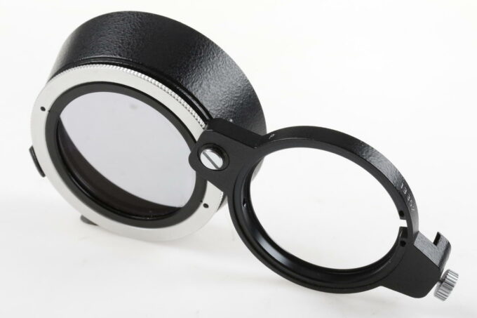 Leica Polfilter 13352 mit Schwenkhalterung und Gegenlichtblende