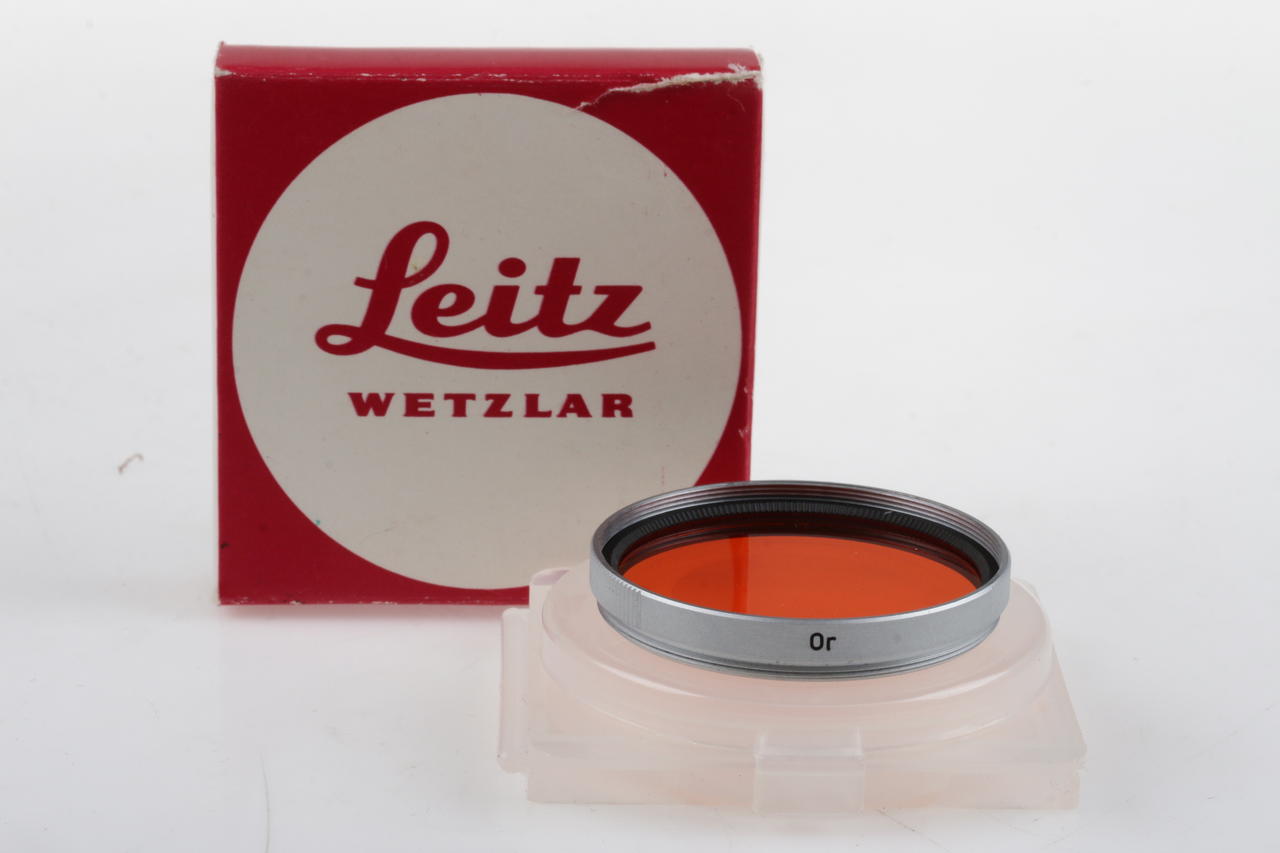 Leica Orangefilter E39 in Chrom-Fassung