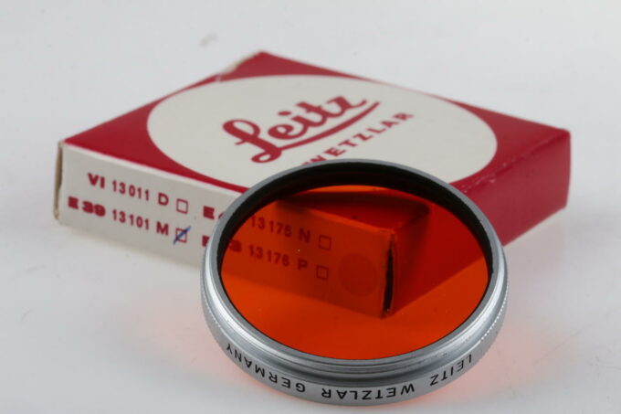 Leica Orangefilter E39 in Chrom-Fassung