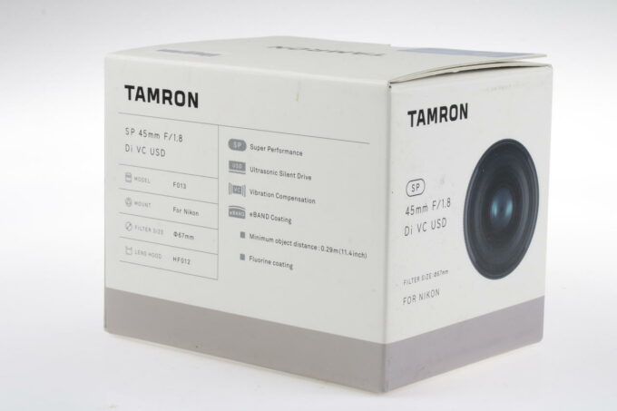 Tamron SP 45mm f/1,8 Di VC USD für Nikon F (AF) - #002802