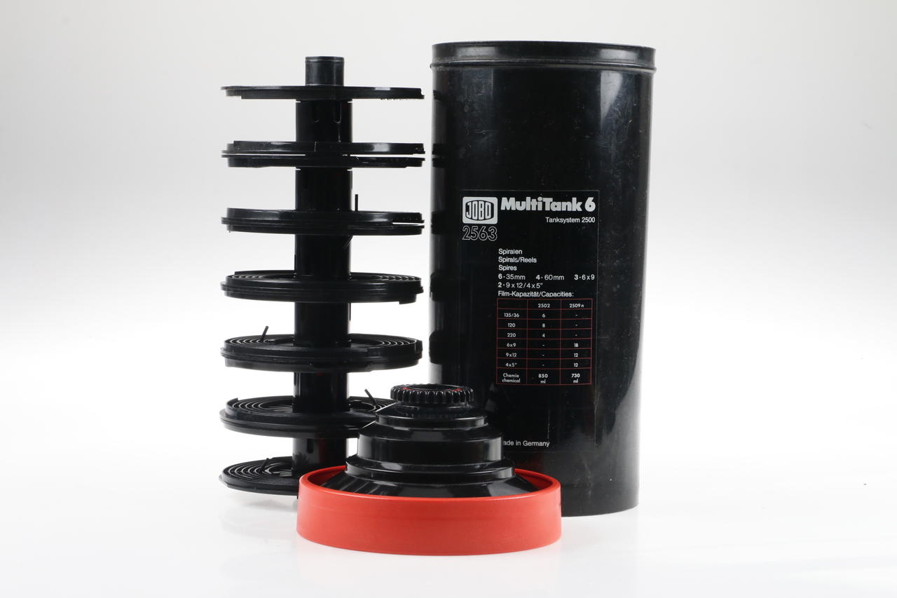 JOBO 2563 MultiTank 6 mit 2x 2509N Spiralen für 4x5 Inch