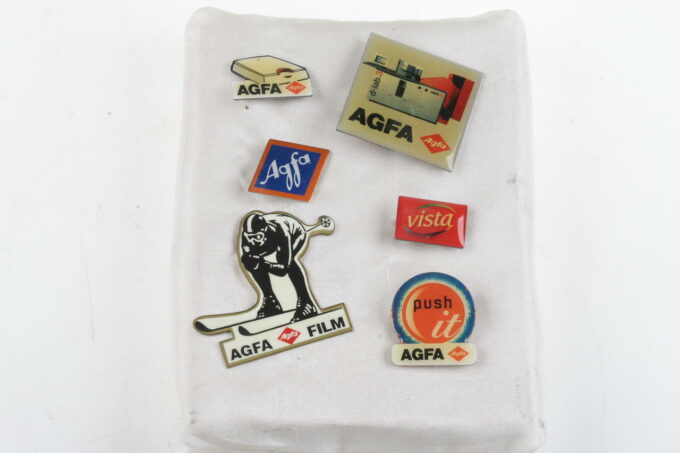 Agfa pin Nadeln Werbung - 6 Stück