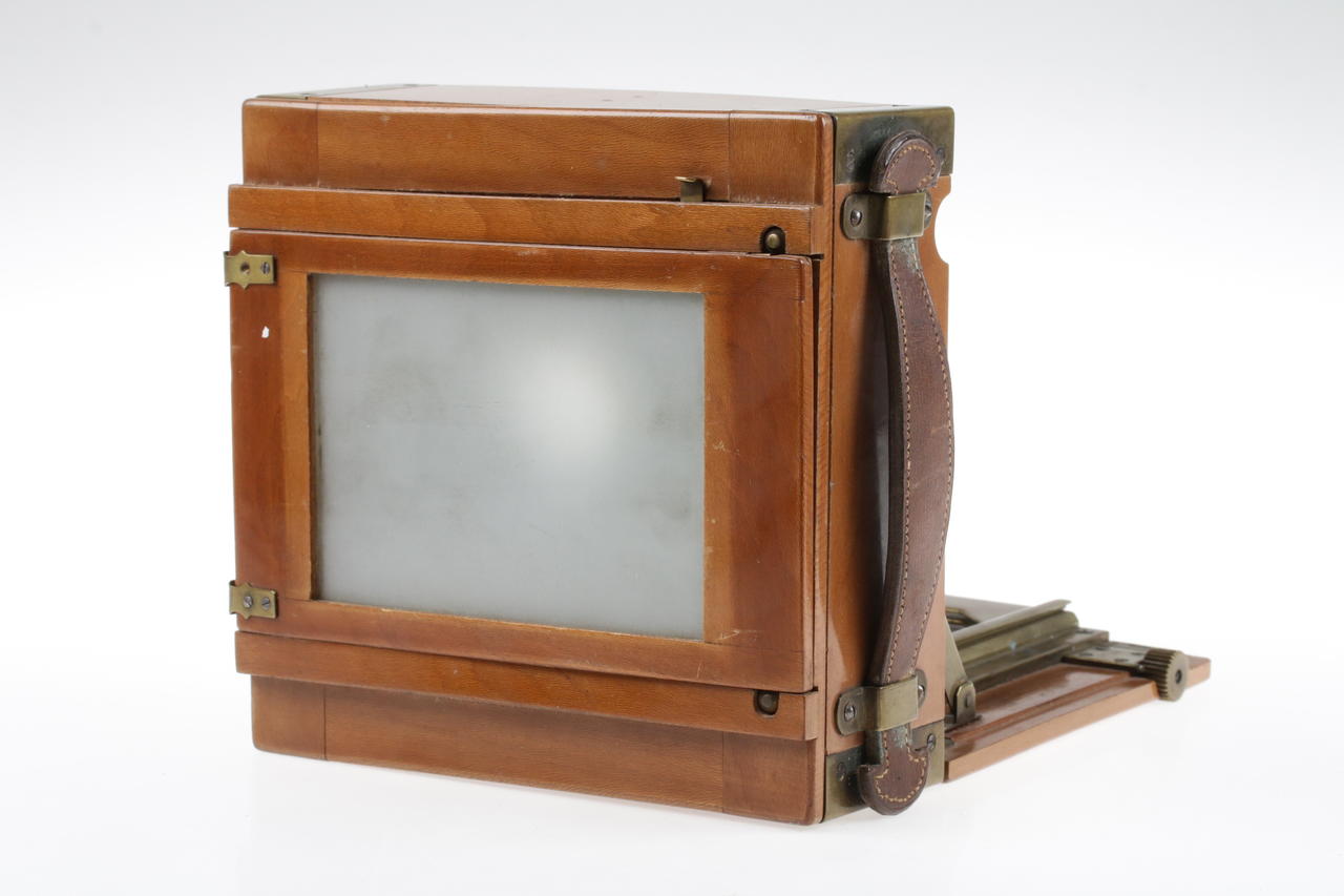 Diverse Holzkamera 9x12cm brauner Balgen Coronar 15cm - #31457