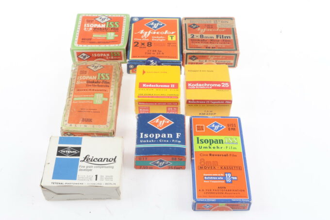 Agfa Konvolut diverse Agfa und Kodak Filme Historisch - abgelaufen