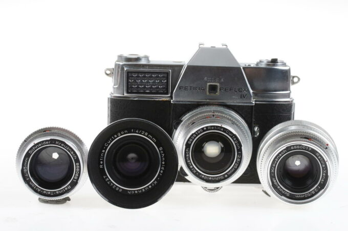 Kodak Retina Reflex IV (Typ 051) SET mit 4 Objektive