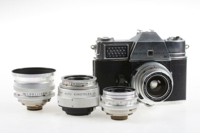 Kodak Retina Reflex IV (Typ 051) SET mit 4 Objektive