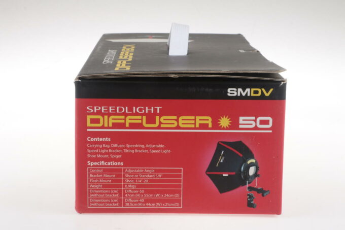 SMDV Speedlight Diffuser Box 50 für Aufsteckblitzgeräte