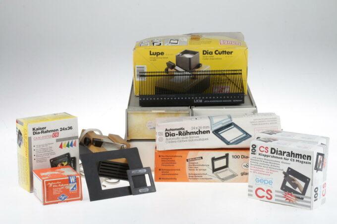 Konvolut diverse Diaboxen und Rahmen