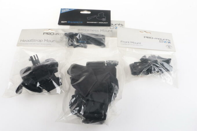 Pro Mounts Set für Action Cams (GoPro) - 4 Teile