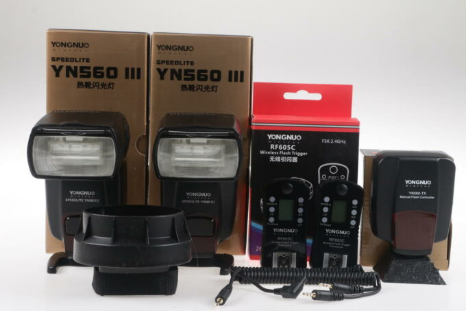 Yongnuo Blitzset 2x YN560 III mit Auslöser (canon)