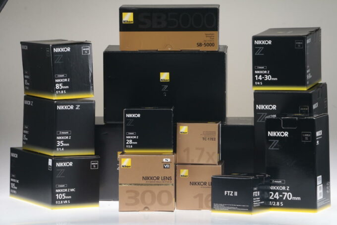 Nikon Konvolut diverse Originalverpackungen