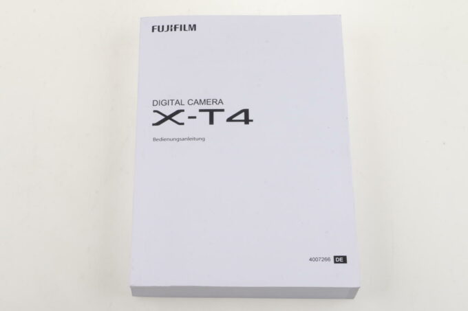 FUJIFILM Anleitung für X-T4