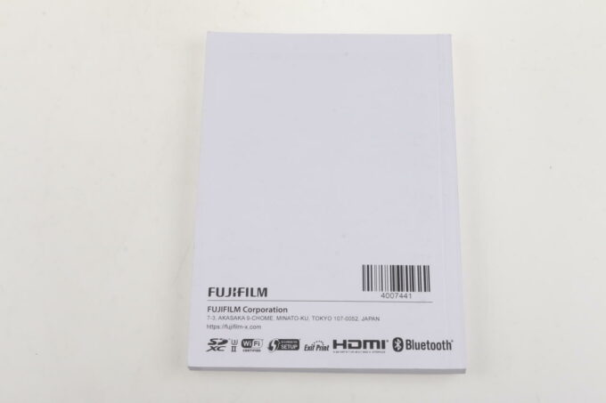 FUJIFILM Anleitung für GFX 100s