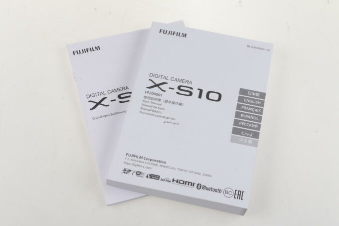 FUJIFILM Anleitung für X-S10