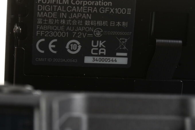 FUJIFILM GFX100 II - Spiegellose Mittelformatkamera - #34000544