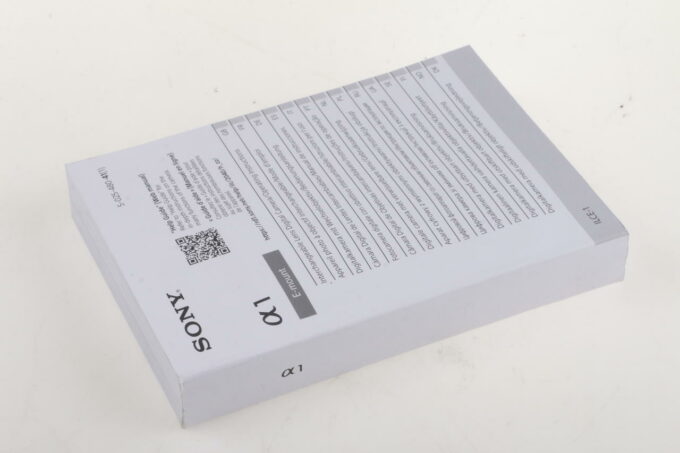 Sony Anleitung für Alpha 1
