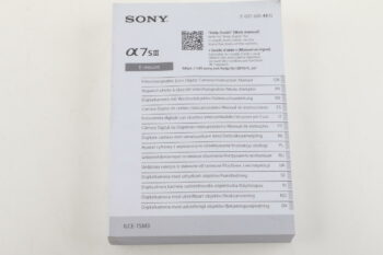 Sony Anleitung für Alpha S III