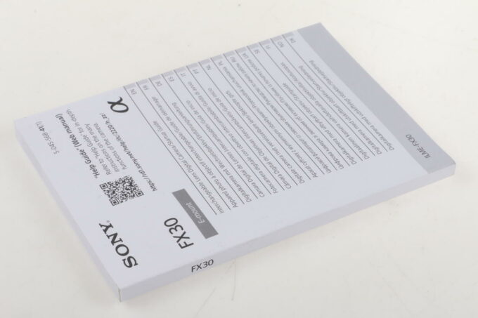 Sony Anleitung für FX30 - Image 3